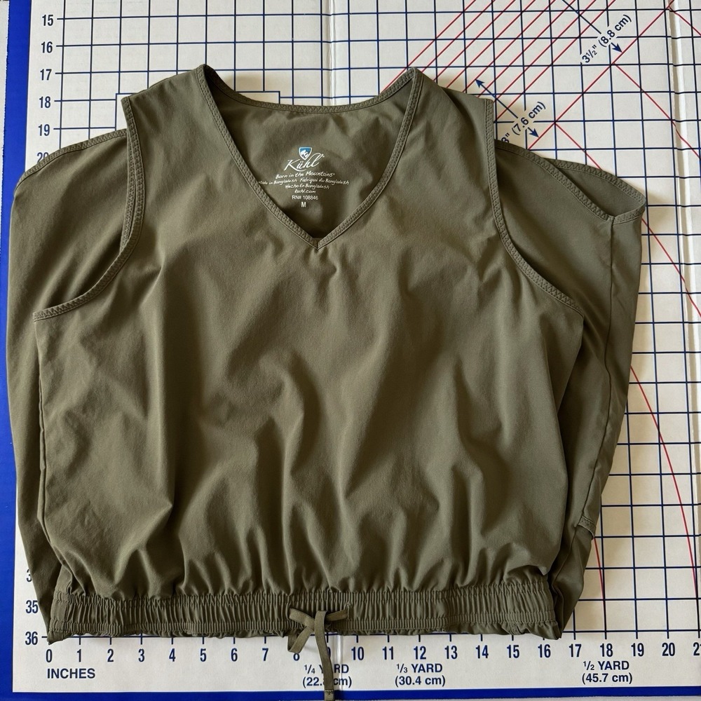 Kuhl Vantage Athletic Dress Womens Med Olive Green Active Outdoor Tank Stretch - Picture 13 of 15